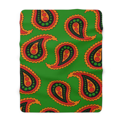 Zambia Retro Paisley Blanket Throw
