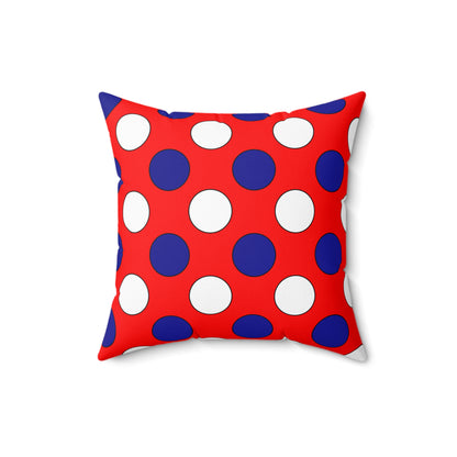 Croatia Retro Polka Dots Cushion Pillow