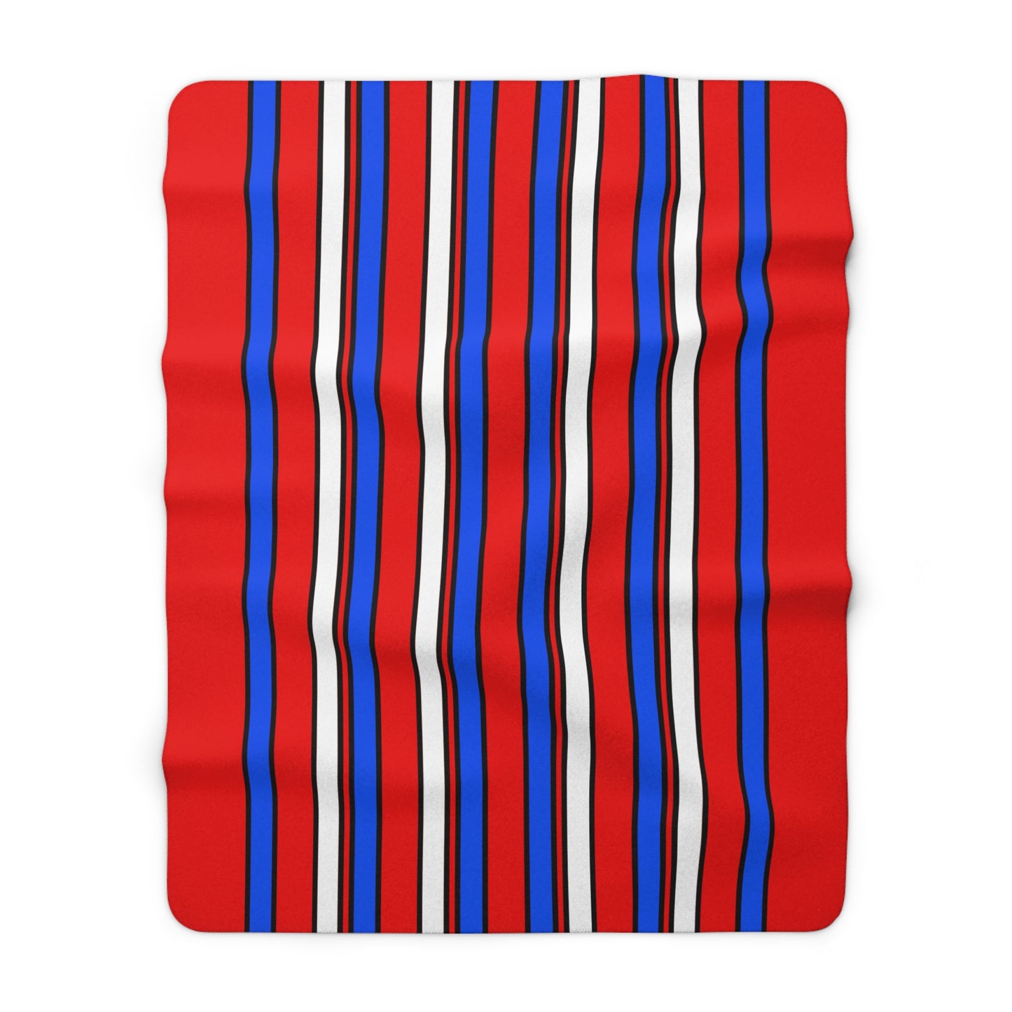 Puerto Rico Retro Stripes Blanket Throw