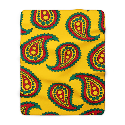 Cameroon Retro Paisley Blanket Throw