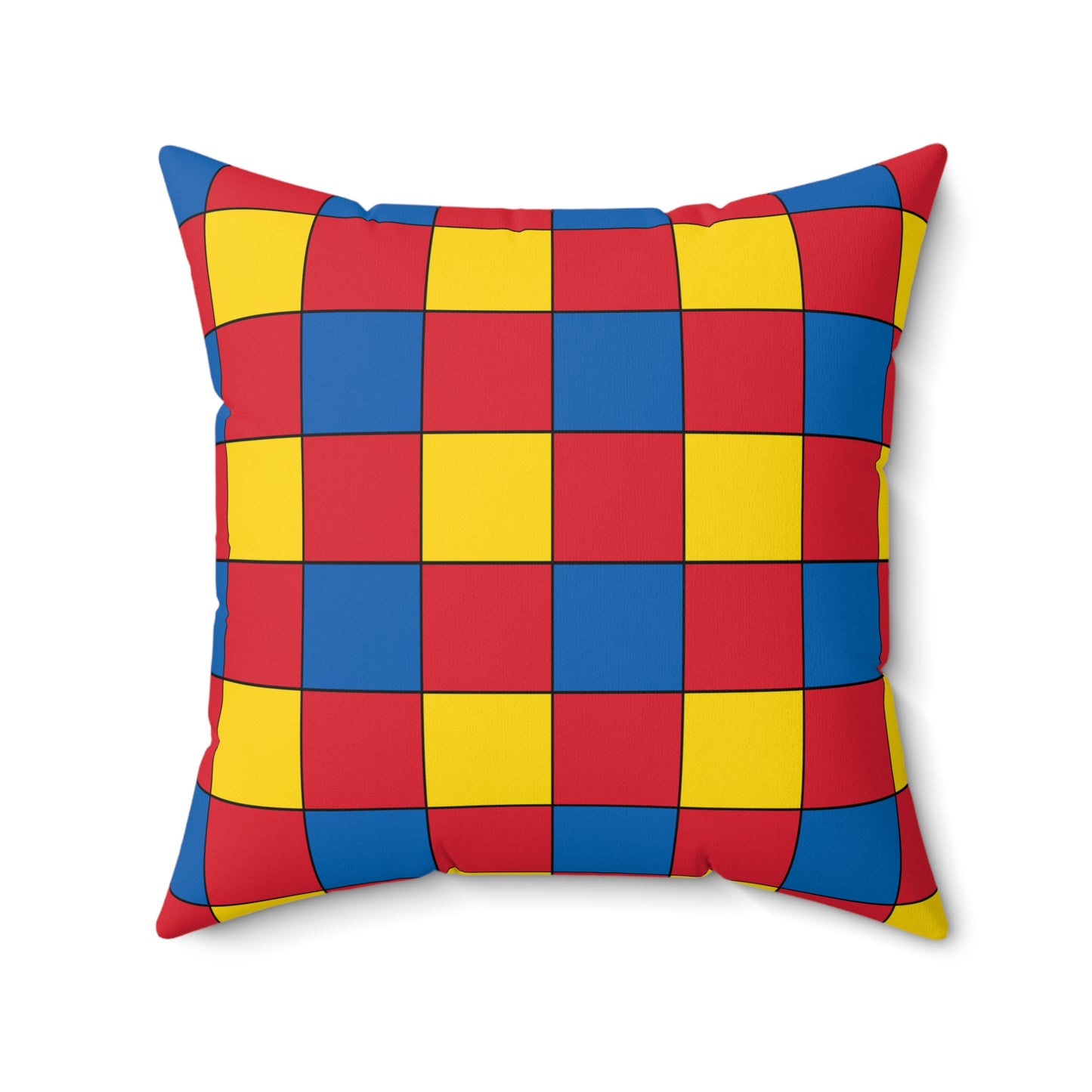 Mongolia Retro Check Cushion Pillow