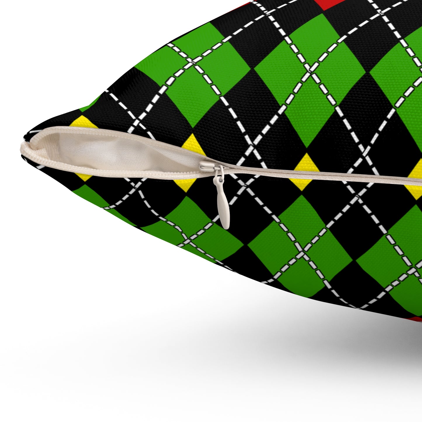 Saint Kitts And Nevis Retro Argyle Cushion Pillow