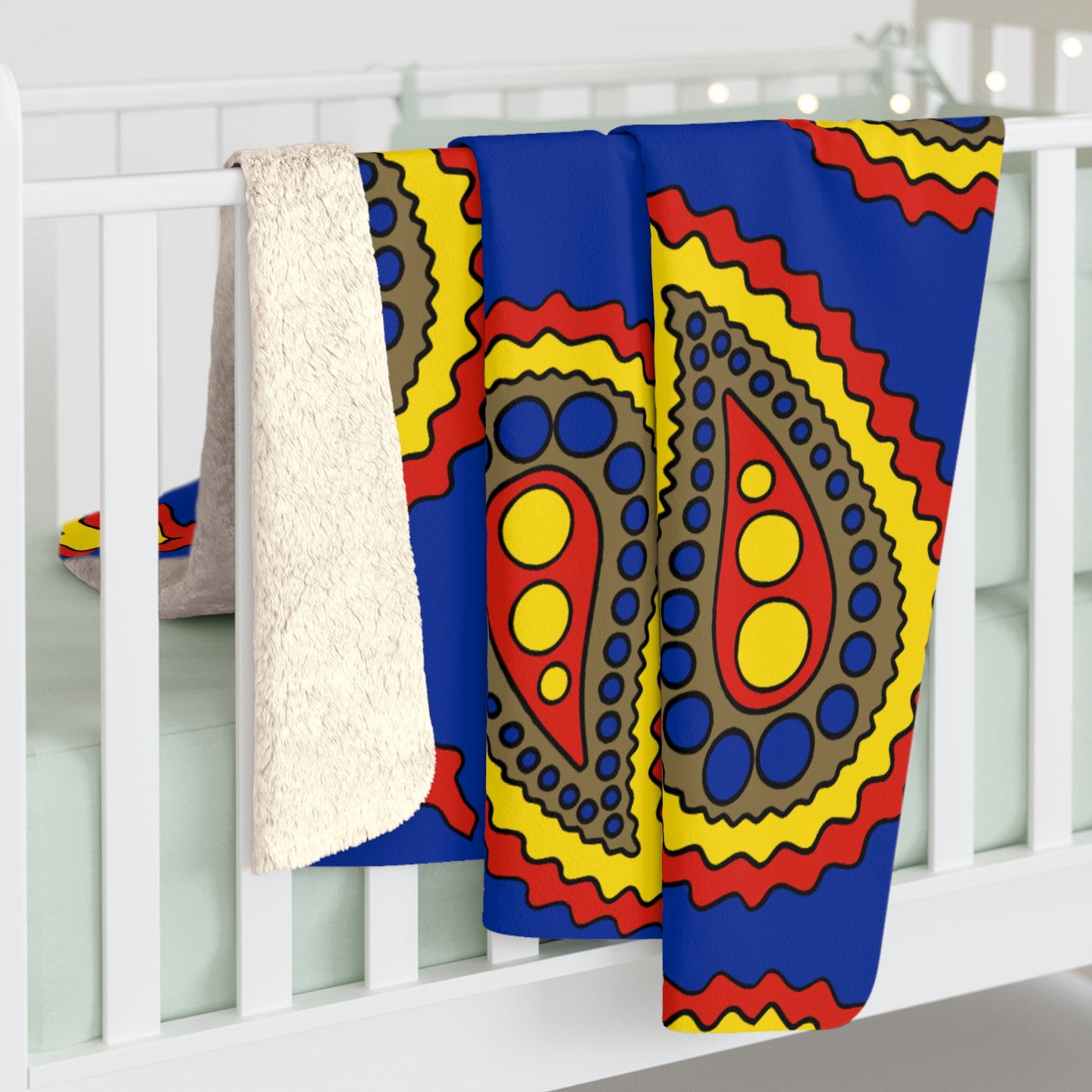 Moldova Retro Paisley Blanket Throw