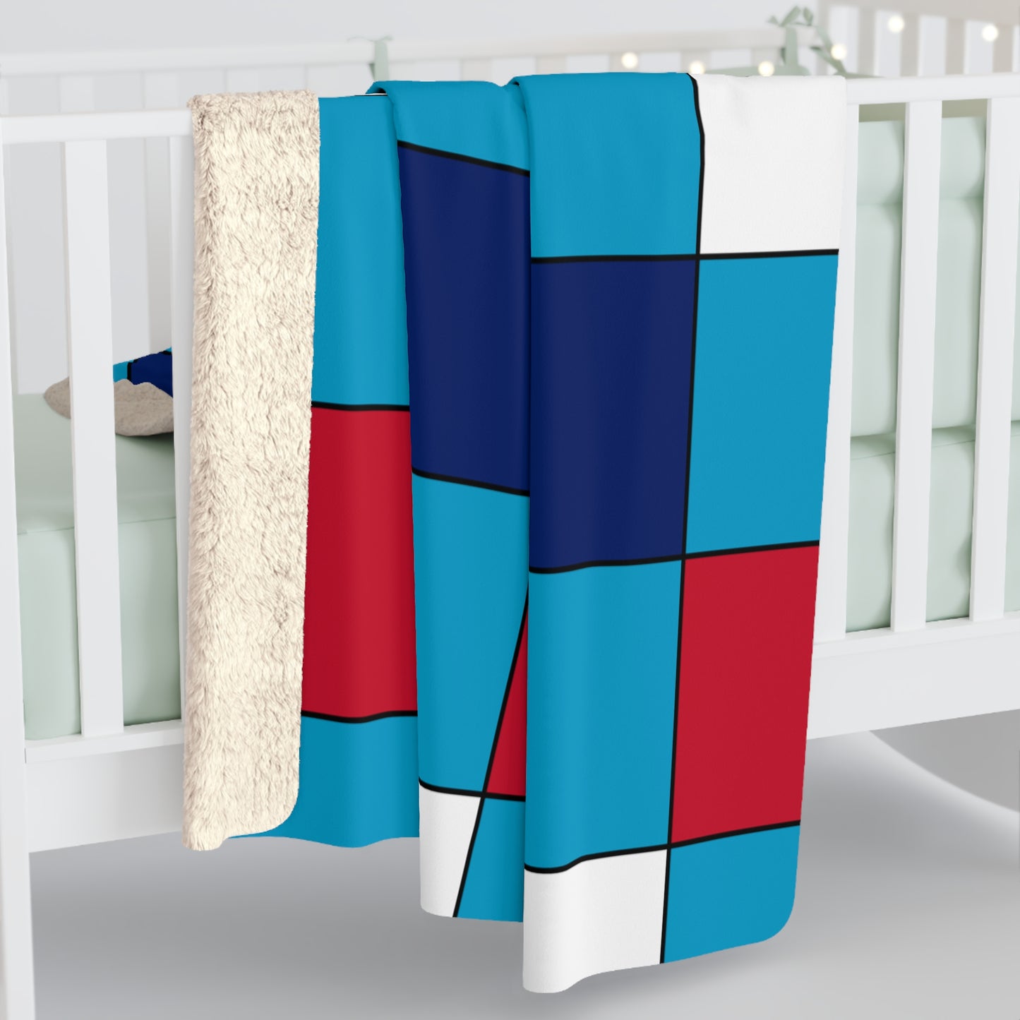 Tuvalu Retro Check Blanket Throw