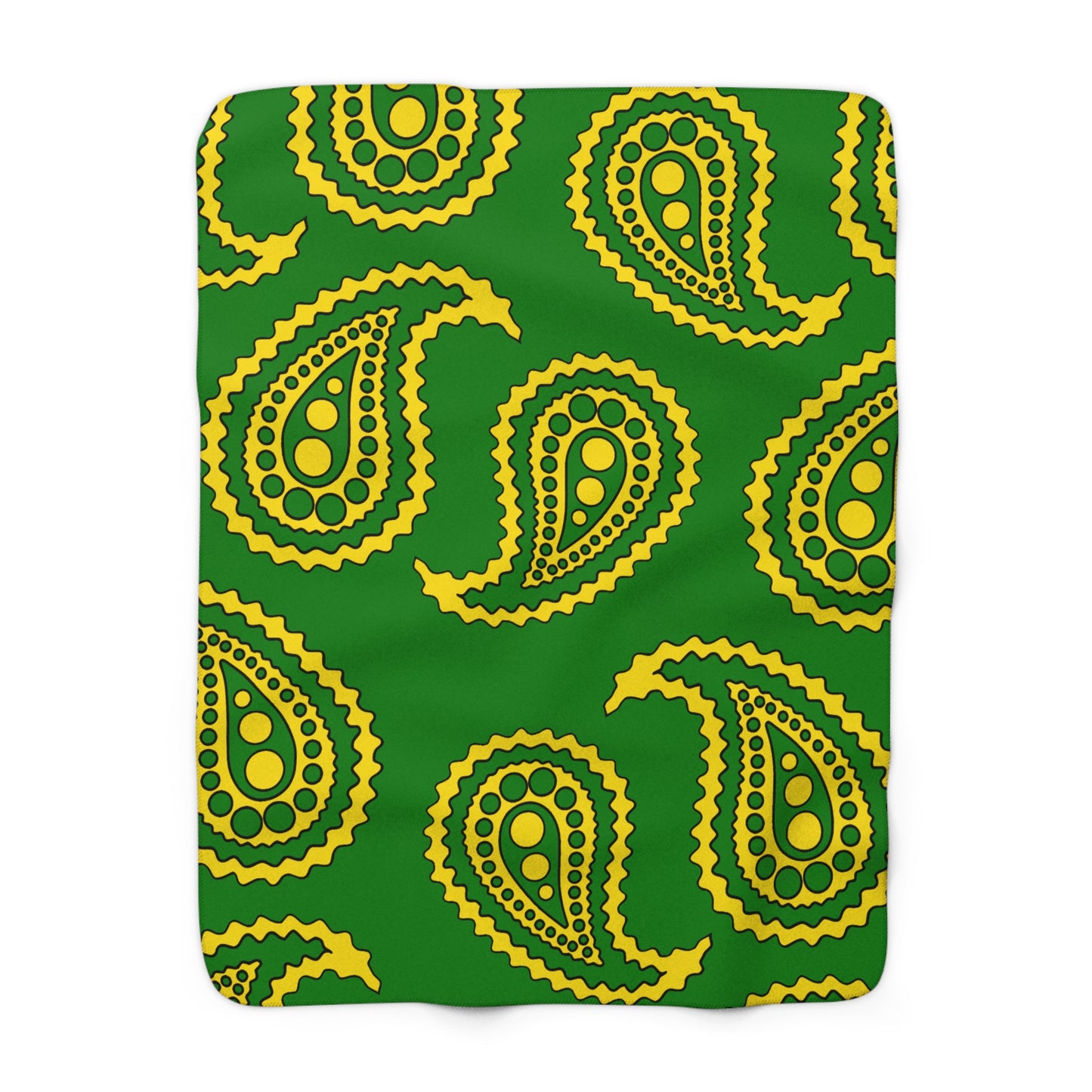 Cocos Islands Retro Paisley Blanket Throw