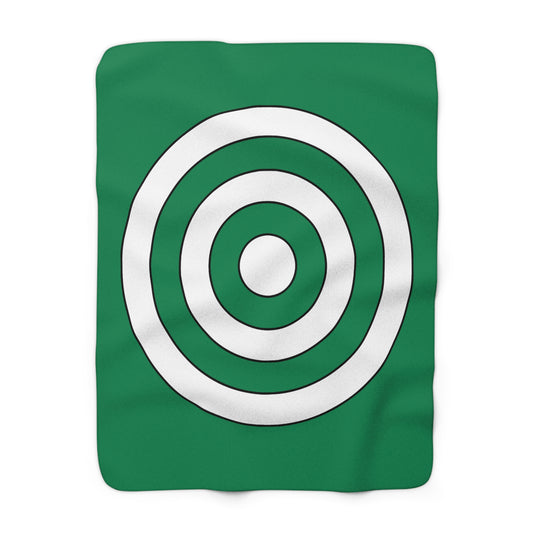 Nigeria Retro Target Blanket Throw