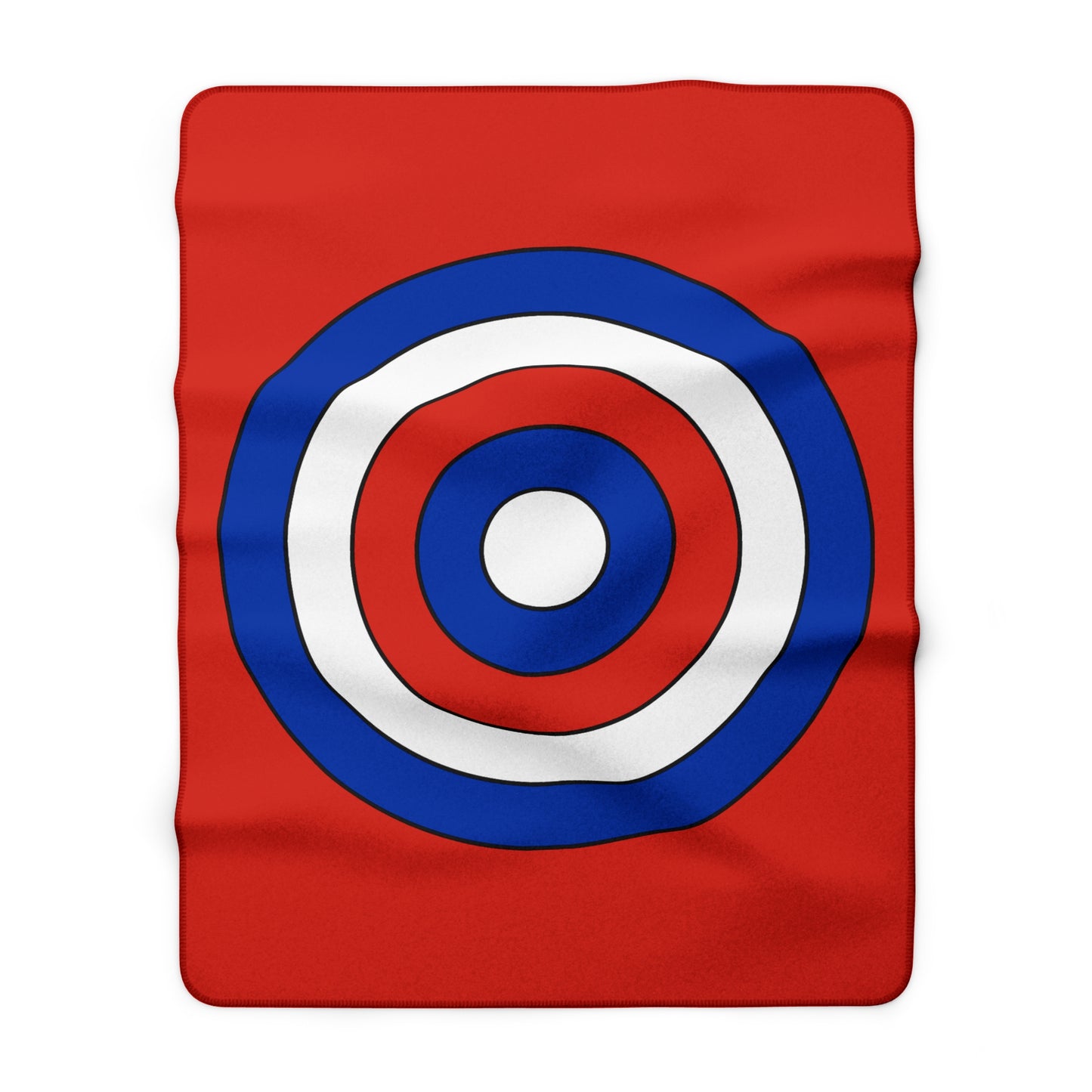 Paraguay Retro Target Blanket Throw