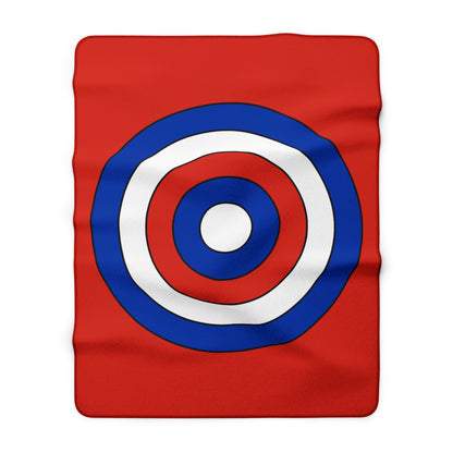 Paraguay Retro Target Blanket Throw