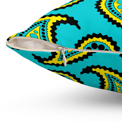 Bahamas Retro Paisley Cushion Pillow