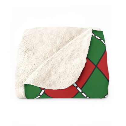 Senegal Retro Argyle Blanket Throw