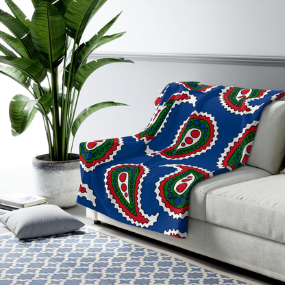 Belize Retro Paisley Blanket Throw