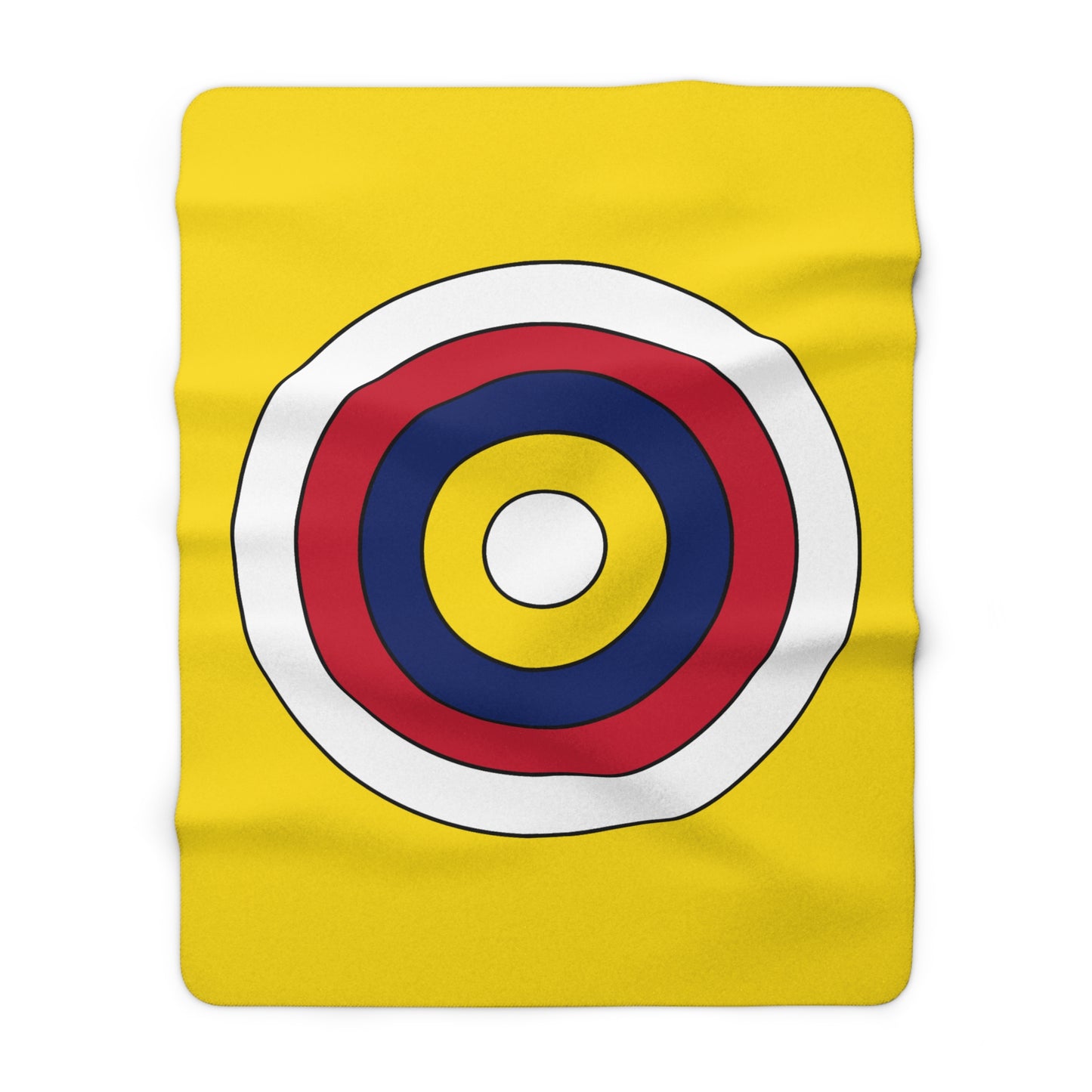 Niue Retro Target Blanket Throw