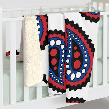 Republic Of Korea Retro Paisley Blanket Throw