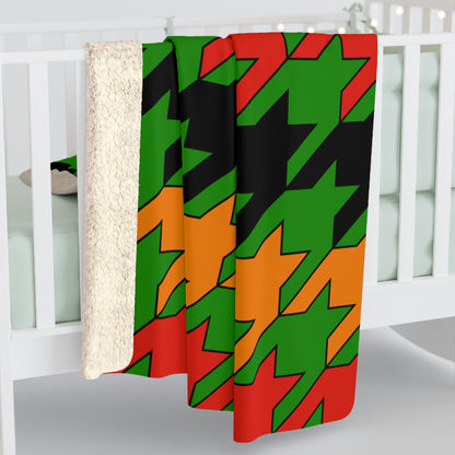 Zambia Retro Houndstooth Blanket Throw