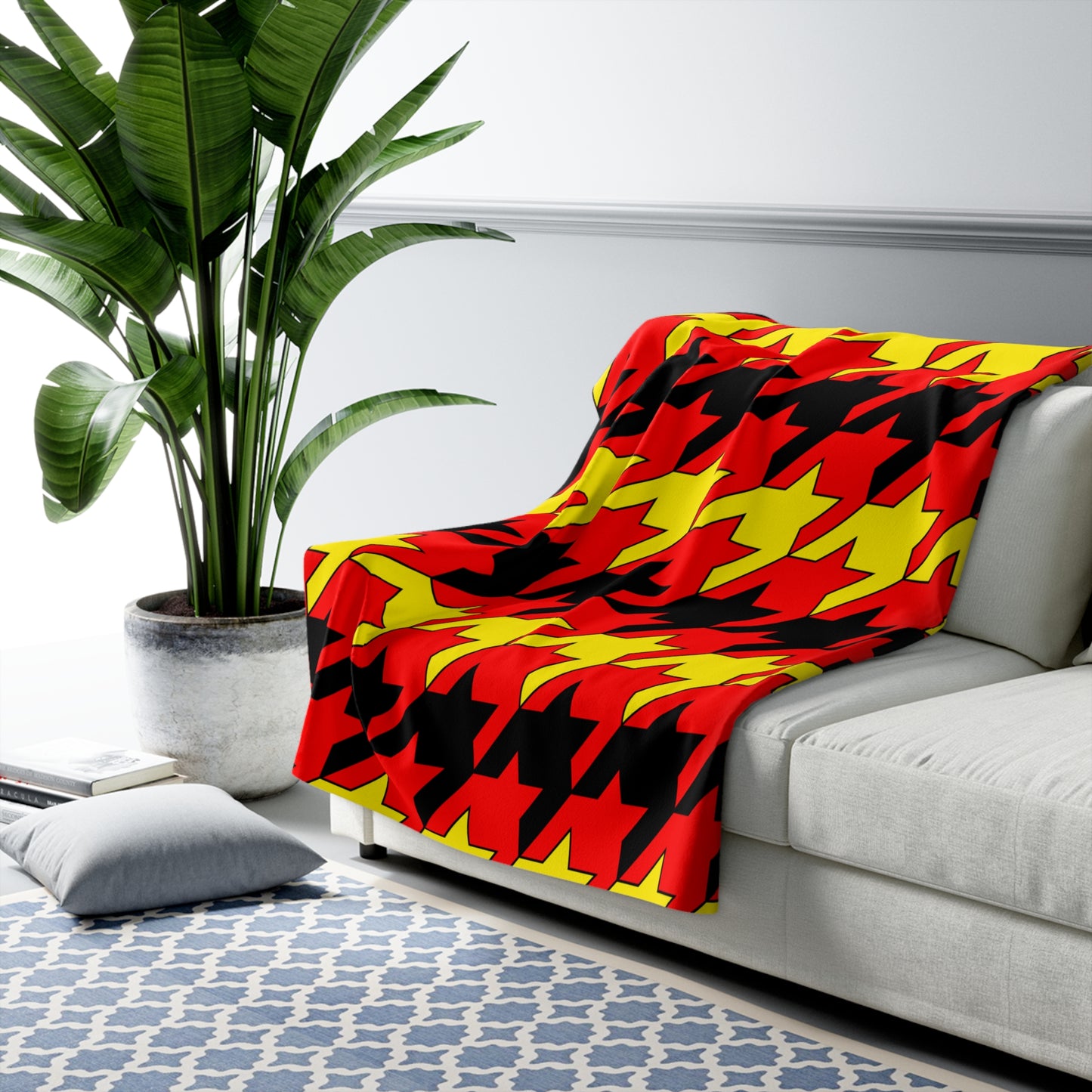 Angola Retro Houndstooth Blanket Throw