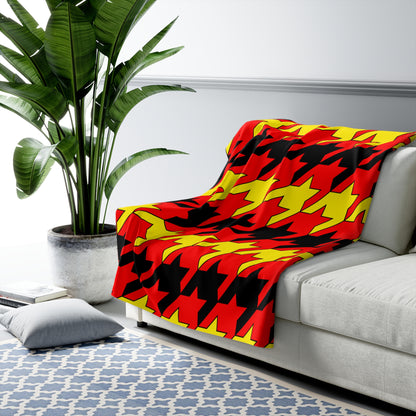 Angola Retro Houndstooth Blanket Throw
