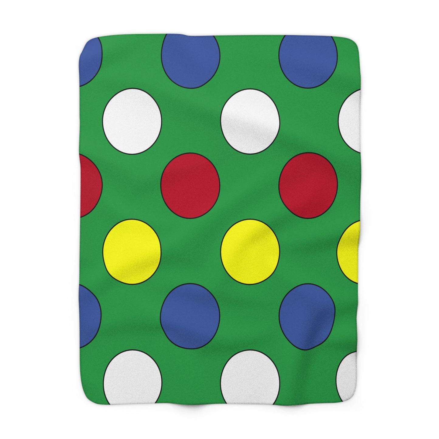 Comoros Retro Polka Dots Blanket Throw
