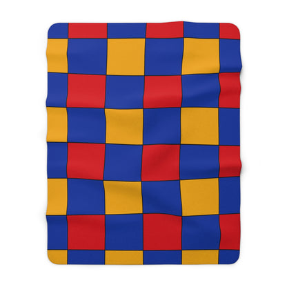 Armenia Retro Check Blanket Throw
