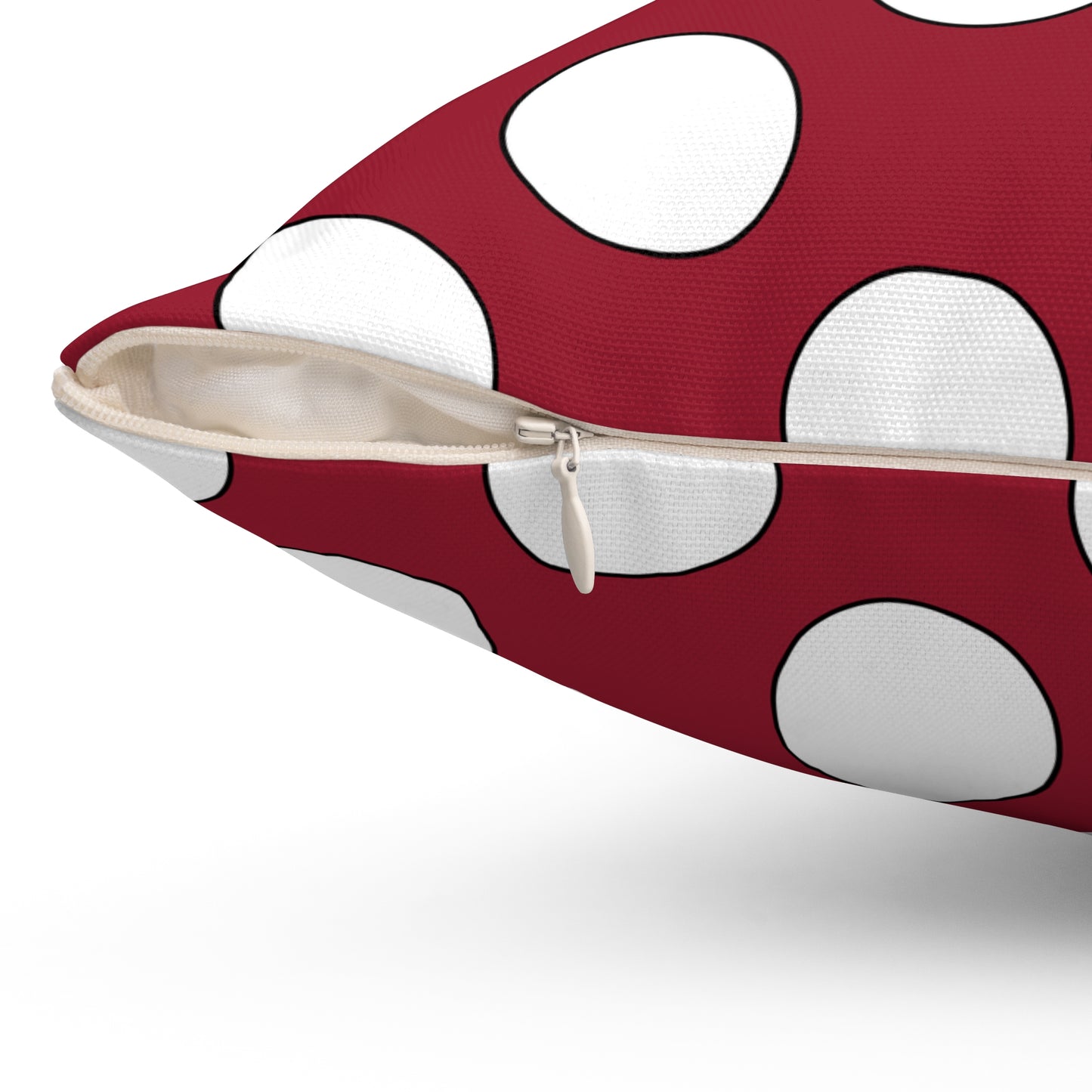 Latvia Retro Polka Dots Cushion Pillow