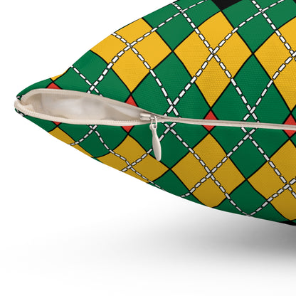 South Africa Retro Argyle Cushion Pillow