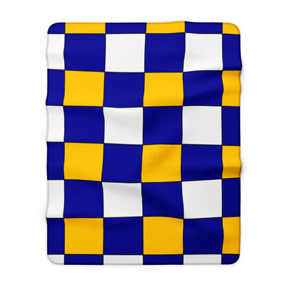 Bosnia And Herzegovina Retro Check Blanket Throw