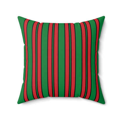 Turkmenistan Retro Stripes Cushion Pillow