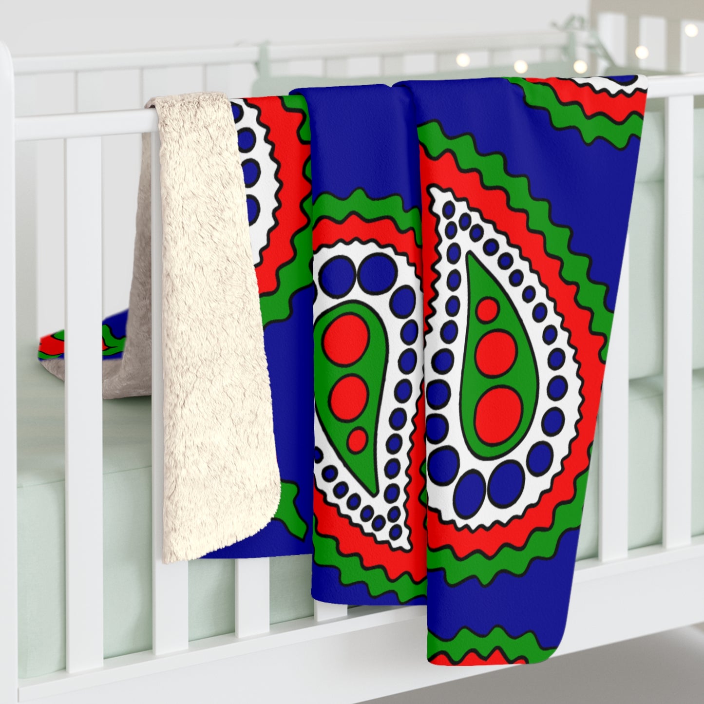 Gambia Retro Paisley Blanket Throw