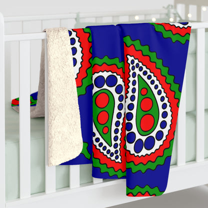Gambia Retro Paisley Blanket Throw