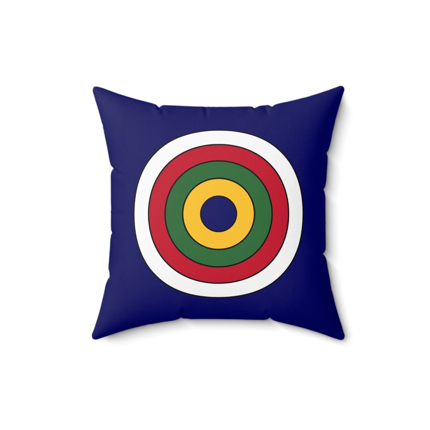 British Virgin Islands Retro Target Cushion Pillow