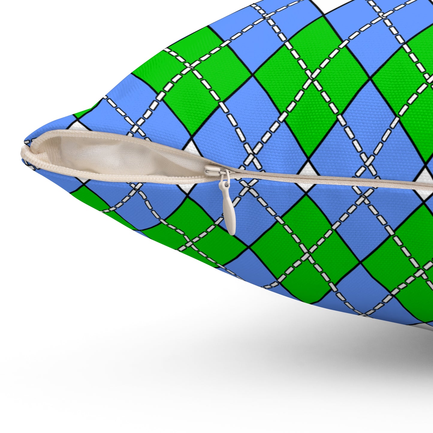 Djibouti Retro Argyle Cushion Pillow