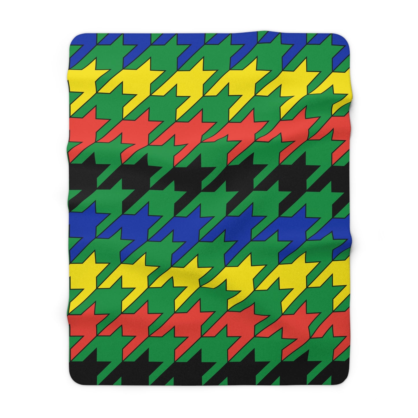 New Caledonia Retro Houndstooth Blanket Throw