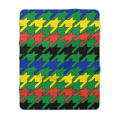 New Caledonia Retro Houndstooth Blanket Throw