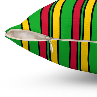 Sao Tome And Principe Retro Stripes Cushion Pillow