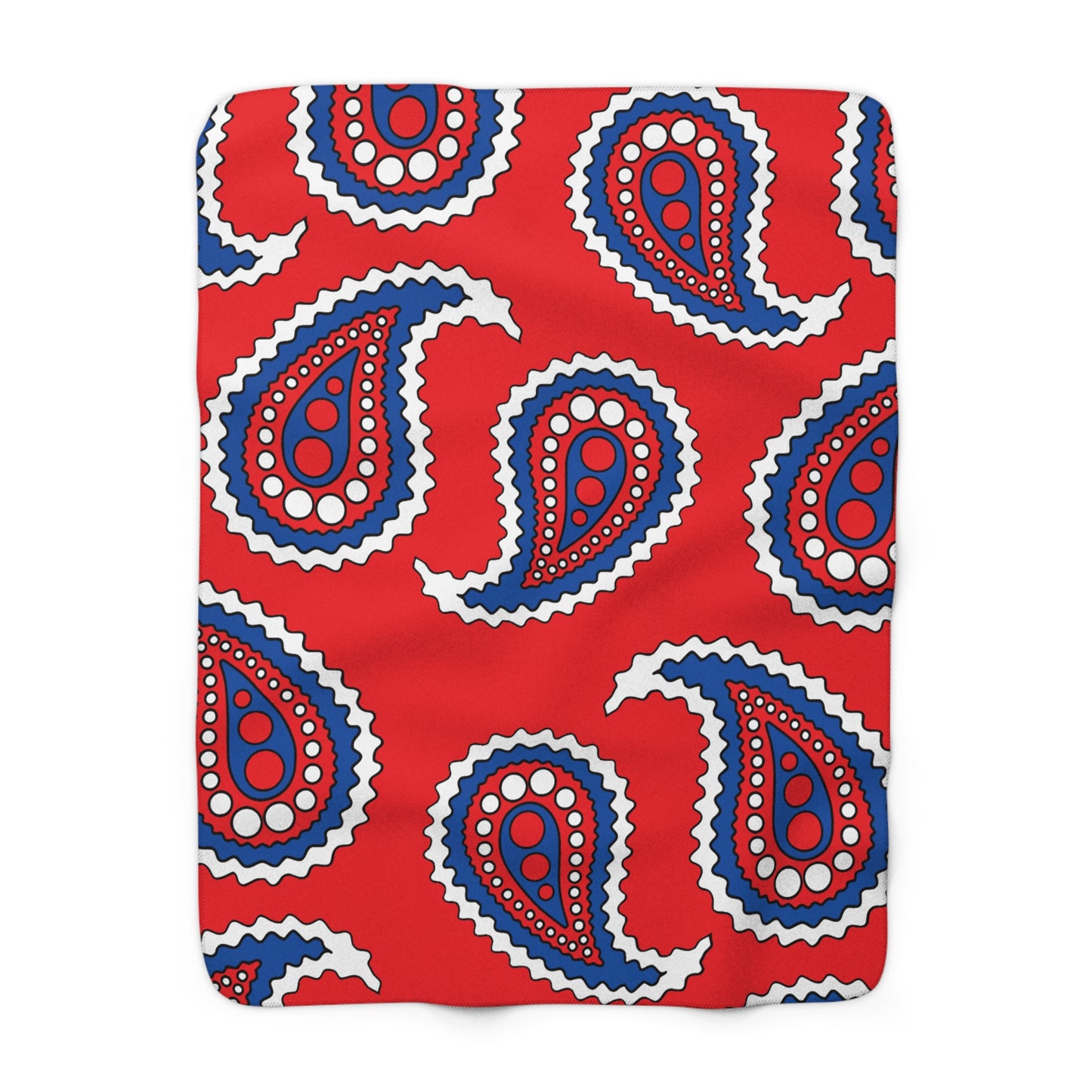 Slovakia Retro Paisley Blanket Throw