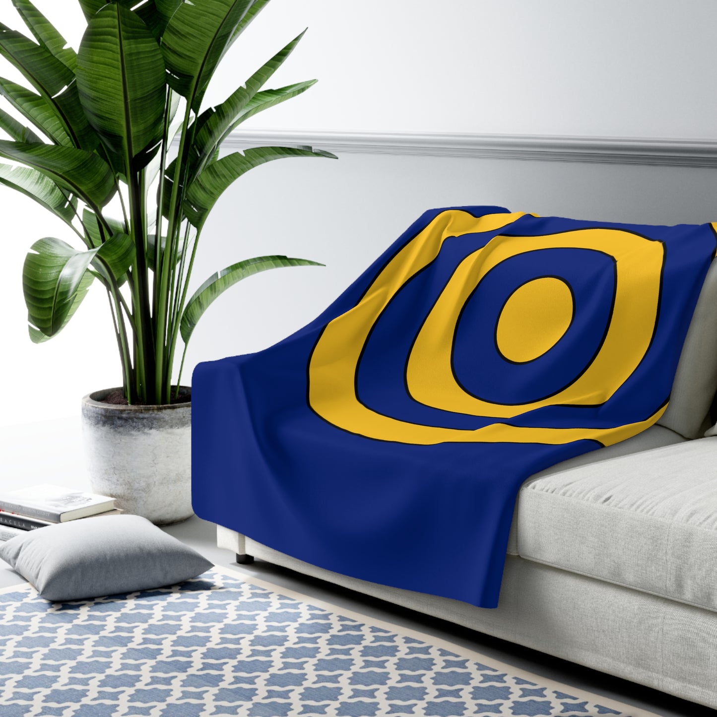 Barbados Retro Target Blanket Throw
