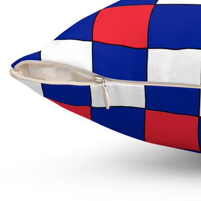 Sint Maarten Retro Check Cushion Pillow