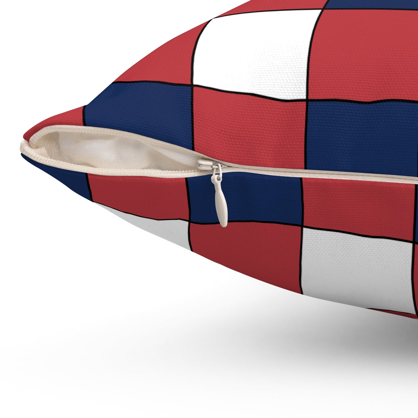 United States Minor Outlying Islands Retro Check Cushion Pillow