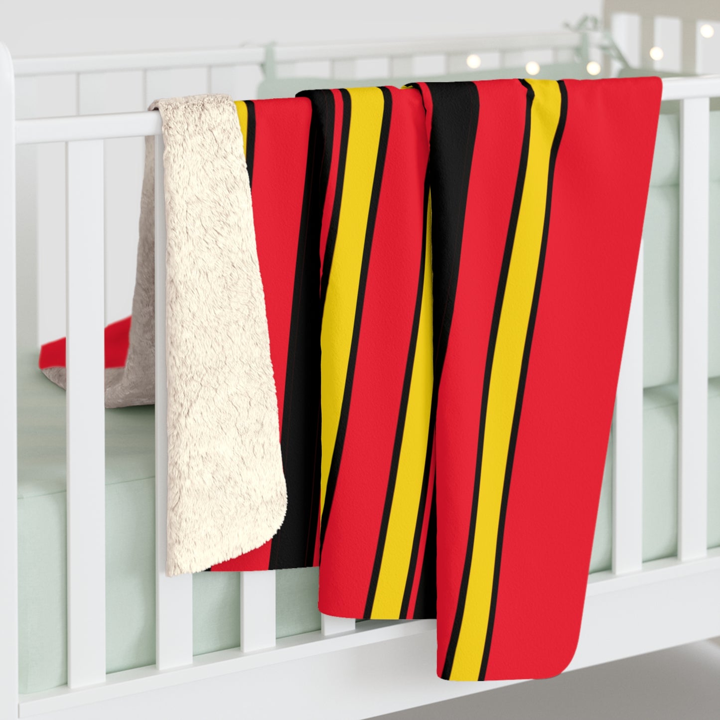 Belgium Retro Stripes Blanket Throw