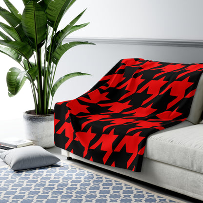 Albania Retro Houndstooth Blanket Throw