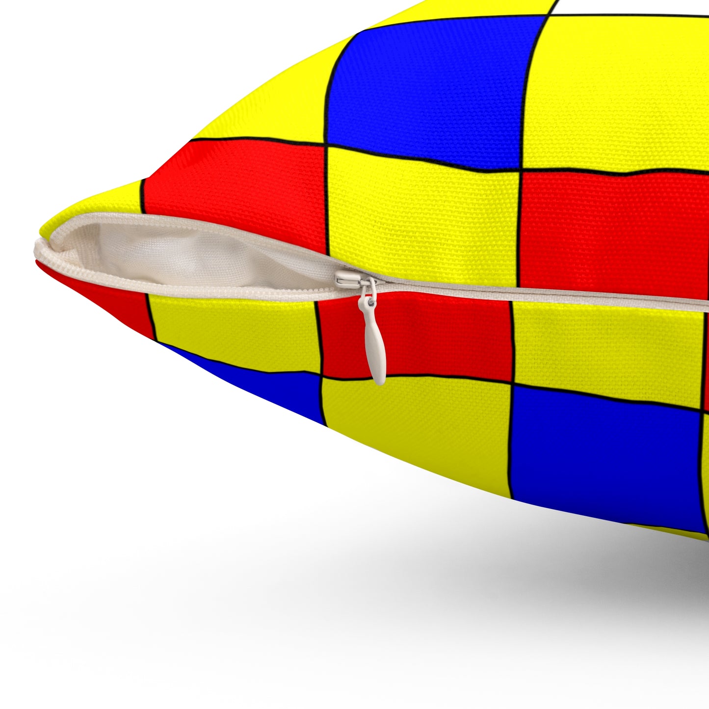 Central African Republic Retro Check Cushion Pillow
