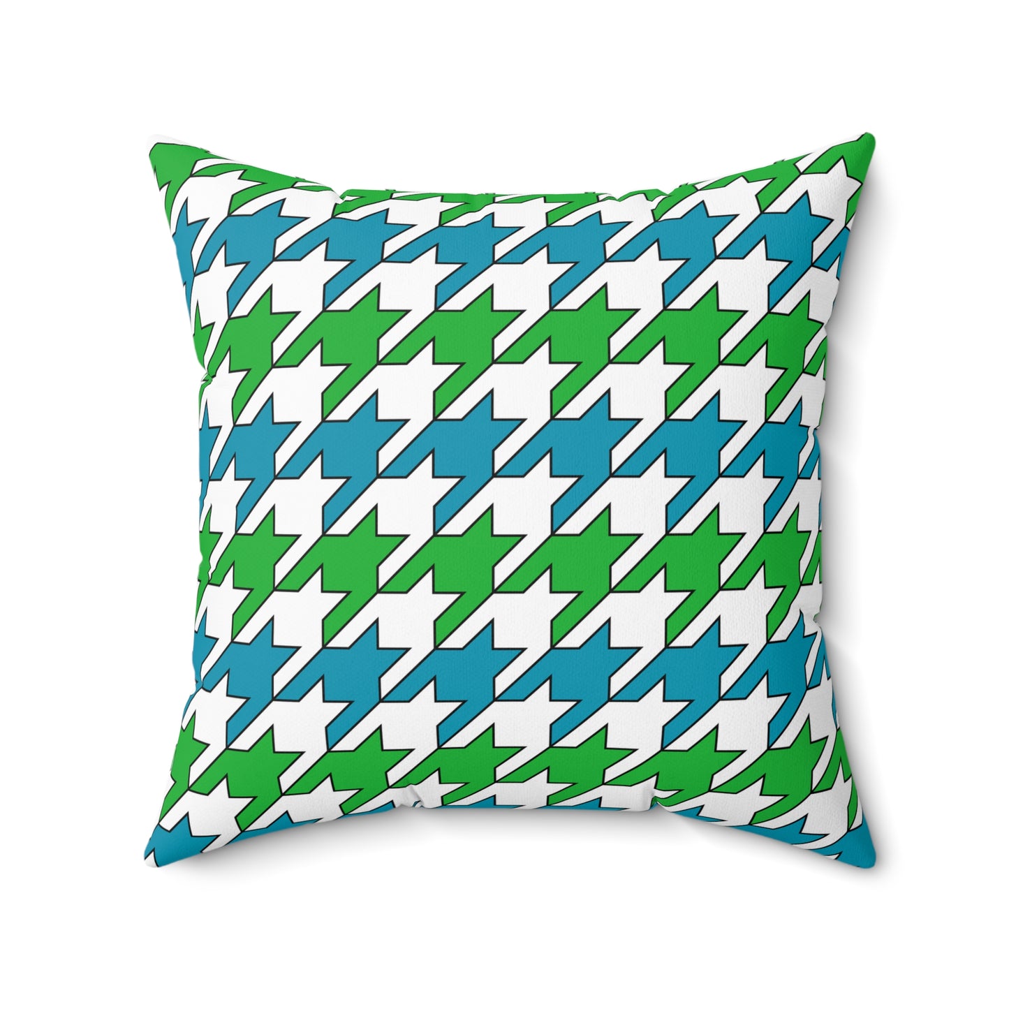Uzbekistan Retro Houndstooth Cushion Pillow