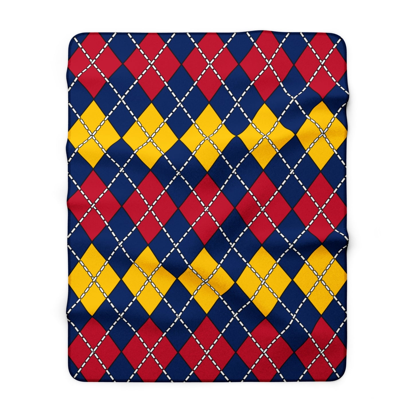 Chad Retro Argyle Blanket Throw