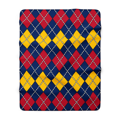 Chad Retro Argyle Blanket Throw