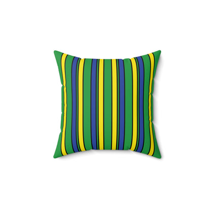 Brazil Retro Stripes Cushion Pillow