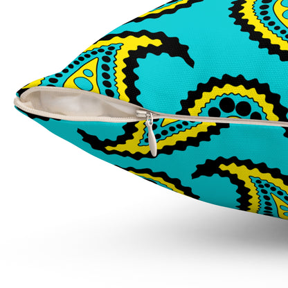 Bahamas Retro Paisley Cushion Pillow