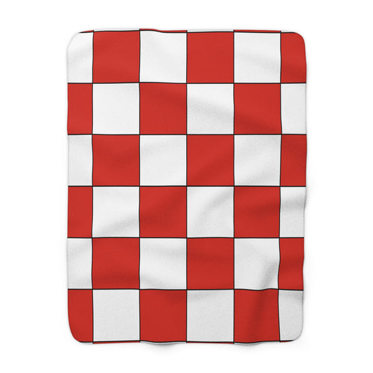 Canada Retro Check Blanket Throw