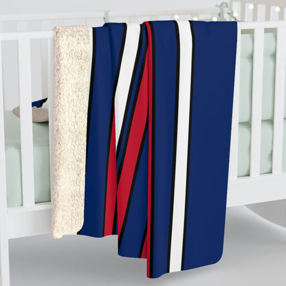 Turks And Caicos Islands Retro Stripes Blanket Throw