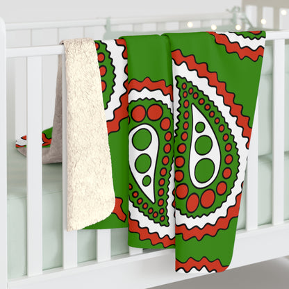 Hungary Retro Paisley Blanket Throw
