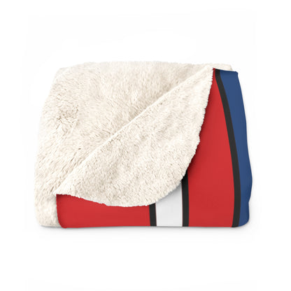 Czechia Retro Stripes Blanket Throw