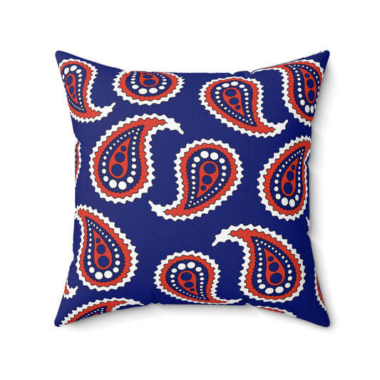 Cabo Verde Retro Paisley Cushion Pillow